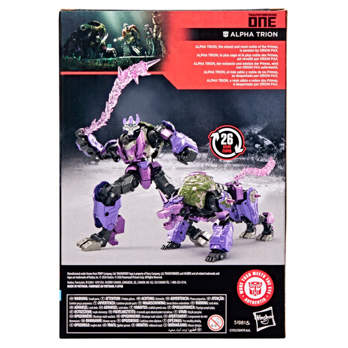 Transformers One Studio Series Voyager Class Alpha Trion Action Figure