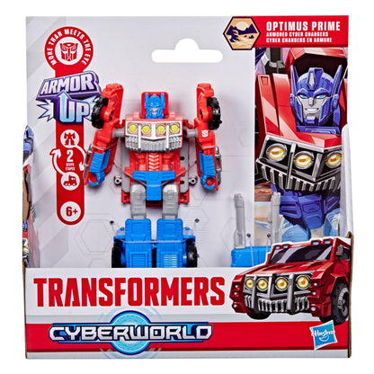 Transformers Cyberworld  Armored Cyber Changers Optimus Prime Action Figure