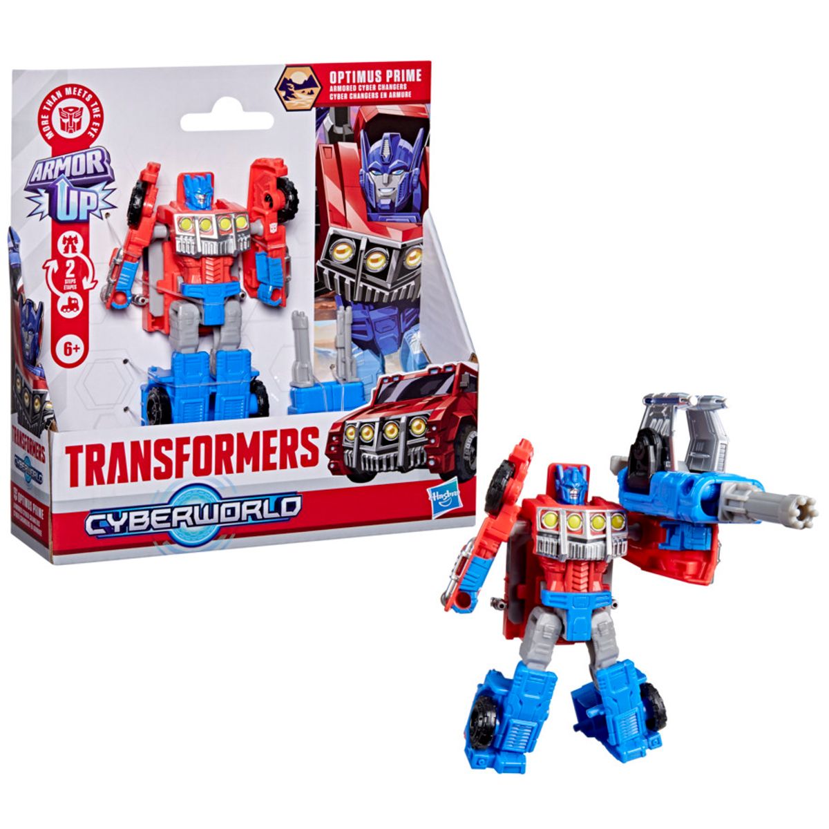 Transformers Cyberworld  Armored Cyber Changers Optimus Prime Action Figure