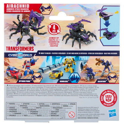 Transformers CYBERWORLD Armored Cyber Changers Airachnid Action Figure