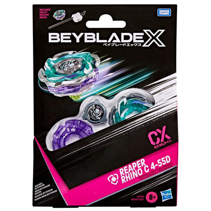 Beyblade X Reaper Rhino C 4-55D CX Starter Pack Top and Launcher