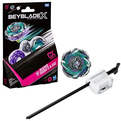 Beyblade X Reaper Rhino C 4-55D CX Starter Pack Top and Launcher