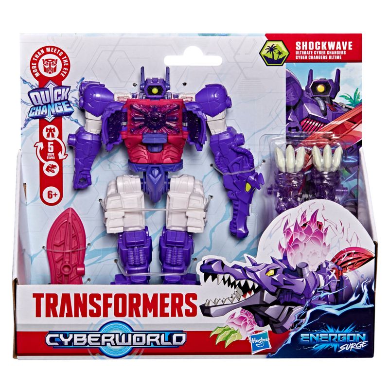 Transformers  Cyberworld Shockwave Energon Surge Ultimate Cyber Changers Action Figure