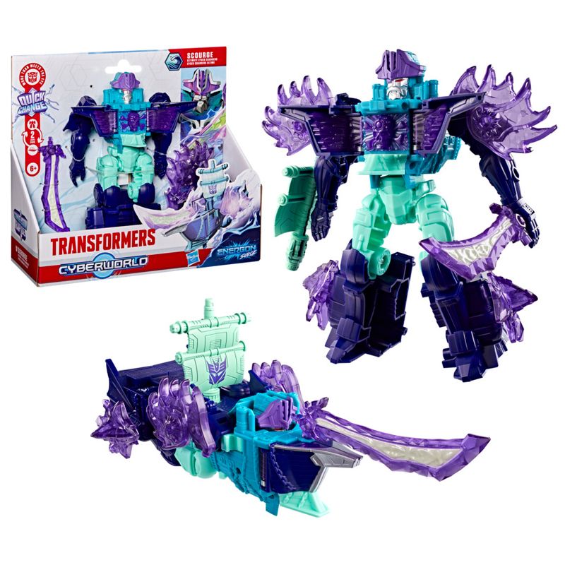 Energon Surge Scourge Transformers Ultimate Cyber Changers Toy Figure