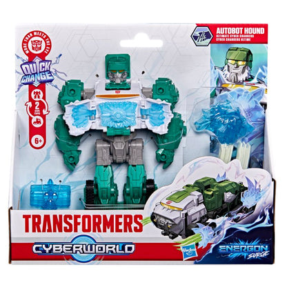 Transformers Cyberworld Autobot Hound Energon Surge Ultimate Cyber Changers Action Figure