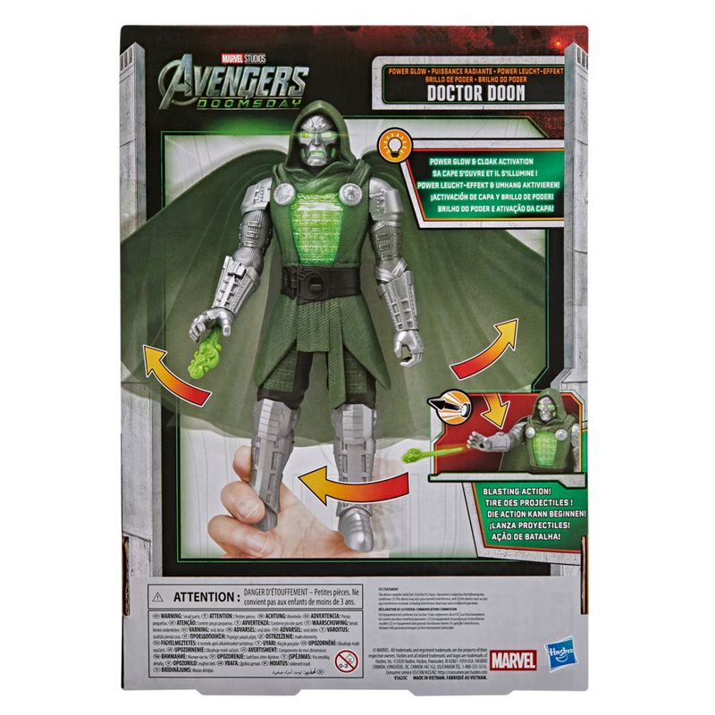 Marvel Studios Avengers Doomsday Power Glow Doctor Doom Action Figure