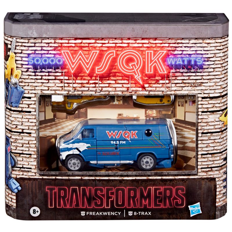 Transformers Stranger Things Freakwency & 8-Trax Action Figure