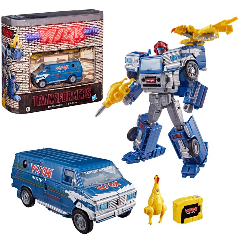Transformers Stranger Things Freakwency & 8-Trax Action Figure