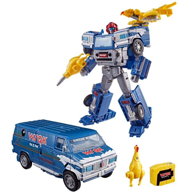 Transformers Stranger Things Freakwency & 8-Trax Action Figure