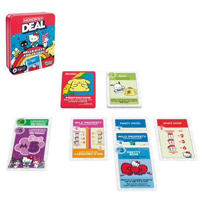 Monopoly Deal  Hello Kitty and Friends Edition Card Game in Collectible Tin