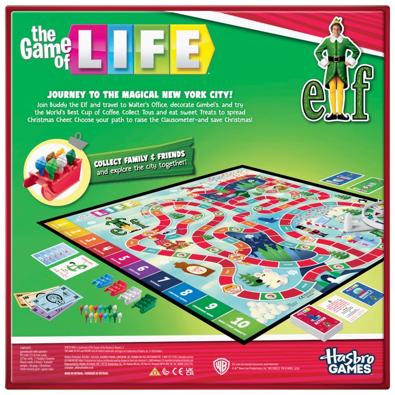 The Game of Life Elf Board Game