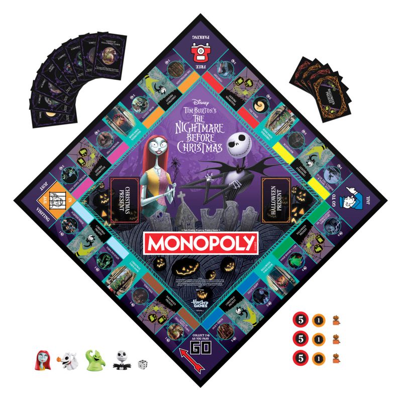 Monopoly Disney Tim Burton's The Nightmare Before Christmas Edition Board Game