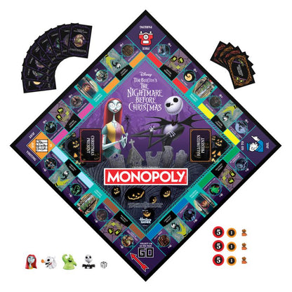Monopoly Disney Tim Burton's The Nightmare Before Christmas Edition Board Game