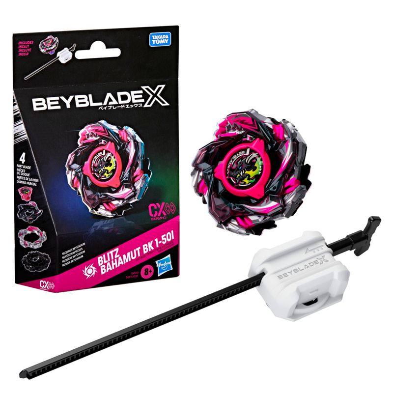 Beyblade X Blitz Bahamut BK 1-50I CX Infinity Starter Pack Top and Launcher