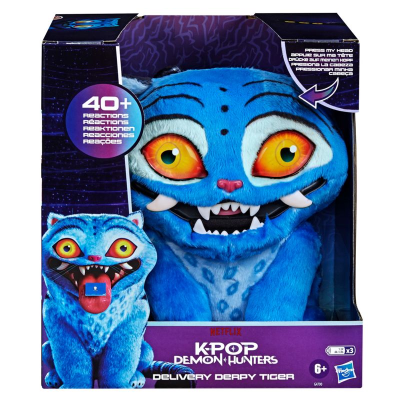 Bring home the lovable Derpy Tiger from KPop Demon Hunters in a soft and cuddly 9-inch plus