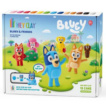 Hey Clay Bluey & Friends Set (15 cans)