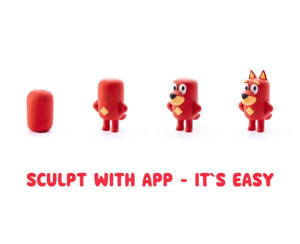 Hey Clay Bluey & Friends Set (15 cans)