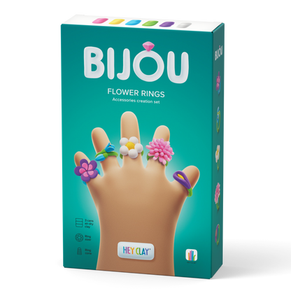 Hey Clay Bijou Flower Rings