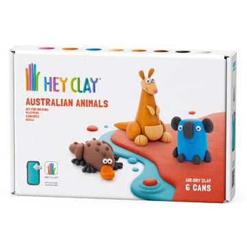 Hey Clay Australian Animals Medium Set (6 Cans)