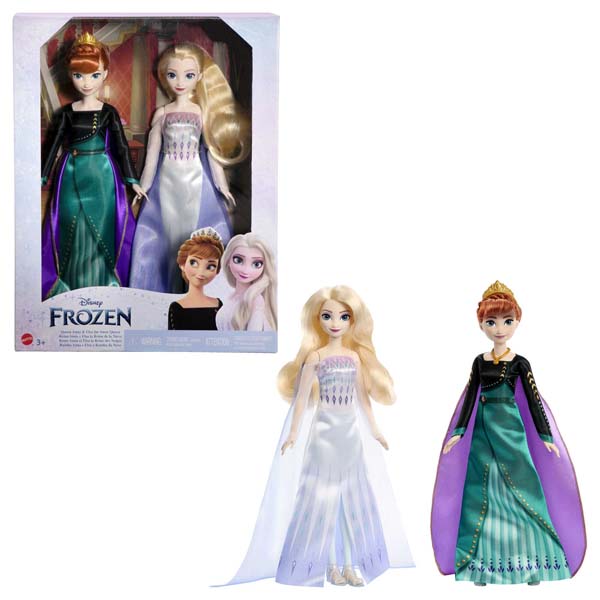 Disney Frozen 2 Queen Anna and Elsa the Snow Queen Fashion Doll Set