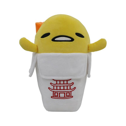 Hello Kitty Medium 12" Plush Gudetama In A Noodle Box