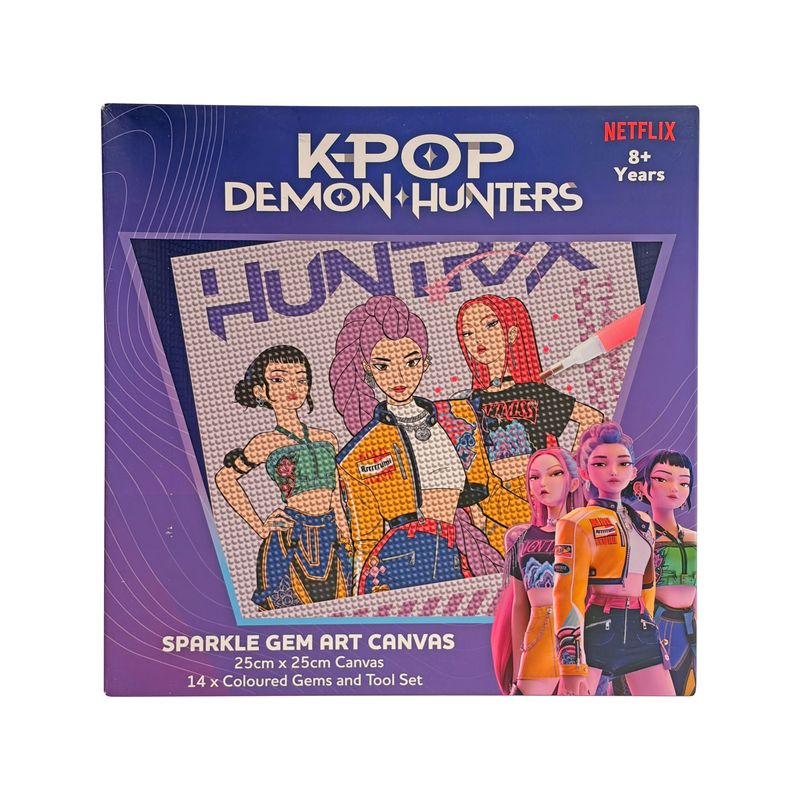 Kpop Demon Hunters Gem Art Canvas 25X25cm