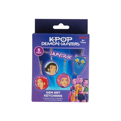 Kpop Demon Hunters Gem Art Key Chain 5pk