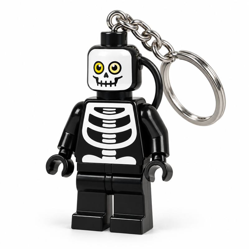 Lego Keychain Light Skeleton Halloween