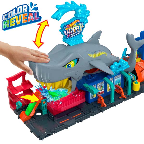 Hot Wheels City Ultra Shark Car Wash