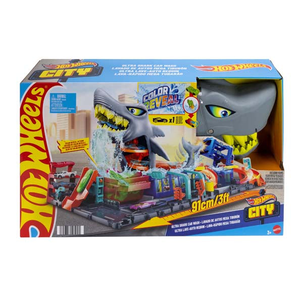 Hot Wheels City Ultra Shark Car Wash
