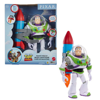 Pixar Large Scale Feature Figure Buzz With Rocket