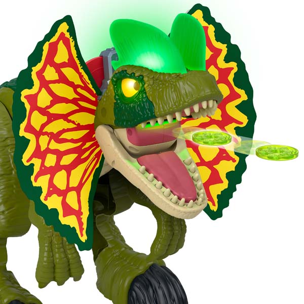 Imaginext Jurassic World Thrash Attack Dilophosaurus Dinosaur