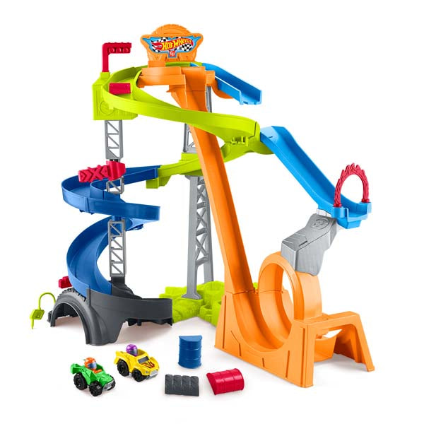 Little People Hot Wheels Wheelies Spiral Speedway