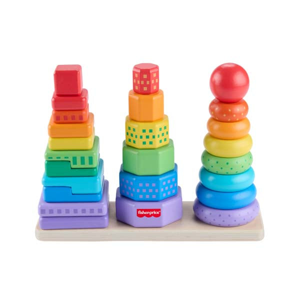 Fisher-Price Wooden Stacking Shape Sorter