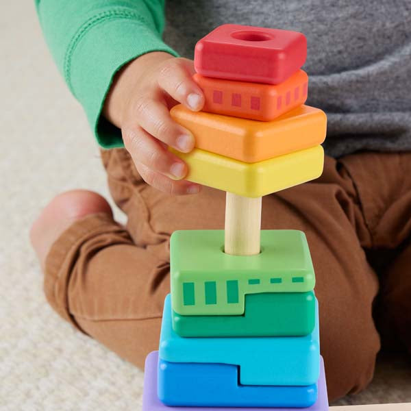Fisher-Price Wooden Stacking Shape Sorter