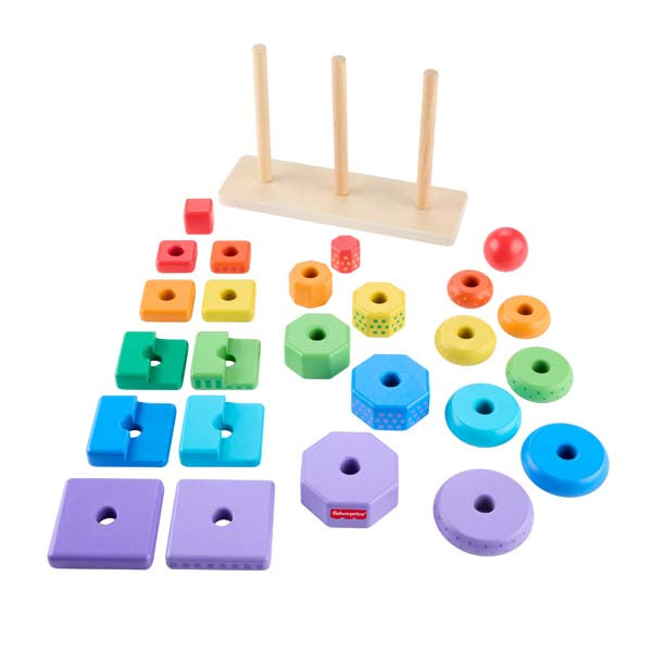 Fisher-Price Wooden Stacking Shape Sorter