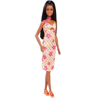 Barbie Fashionista Pink & Orange Check Dress