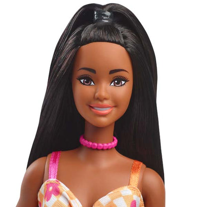 Barbie Fashionista Pink & Orange Check Dress