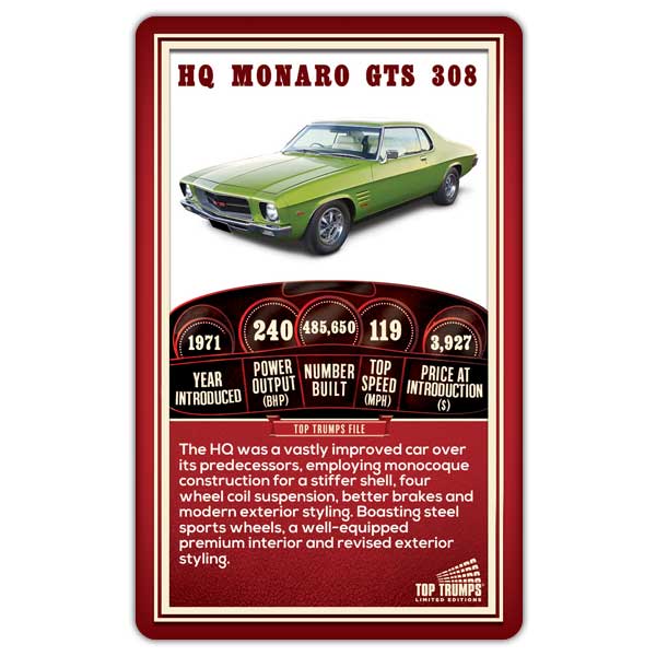 Top Trumps Holden Limited Edition Card Game