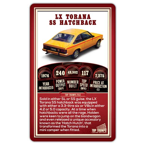 Top Trumps Holden Limited Edition Card Game