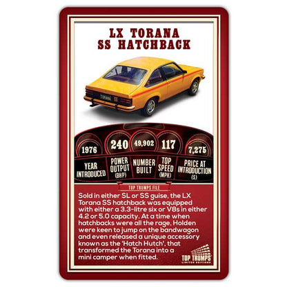 Top Trumps Holden Limited Edition Card Game
