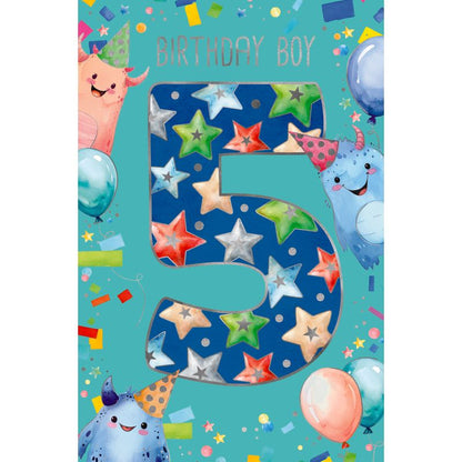 Elegance Card Birthday Boy 5th