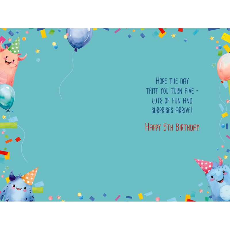 Elegance Card Birthday Boy 5th