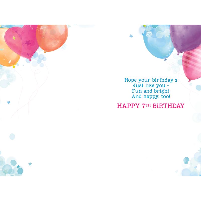 Elegance Card Birthday Girl 7th