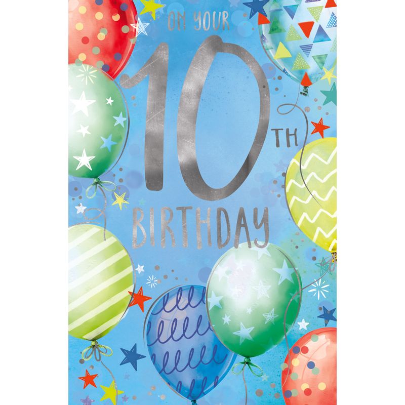 Elegance Card Birthday Boy 10th