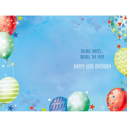 Elegance Card Birthday Boy 10th