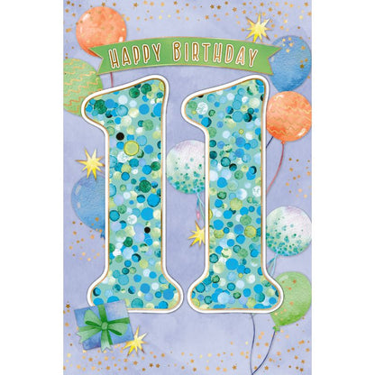 Elegance Card Birthday Boy 11th
