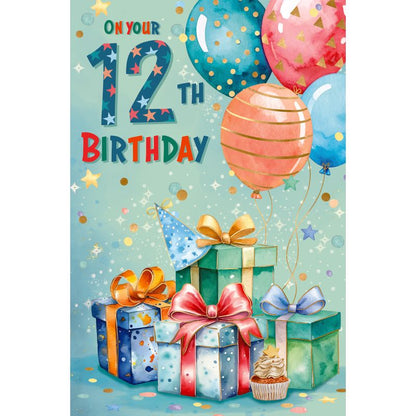 Elegance Card Birthday Boy 12th