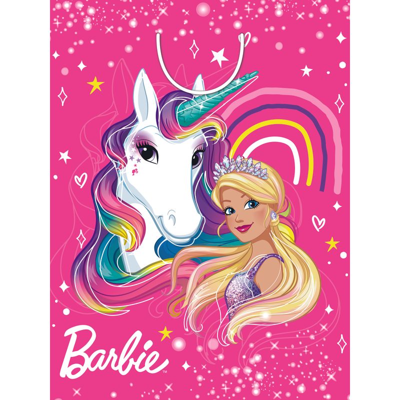 Jumbo Gift Bag Barbie 44cm H x 33cm W x 10cm D