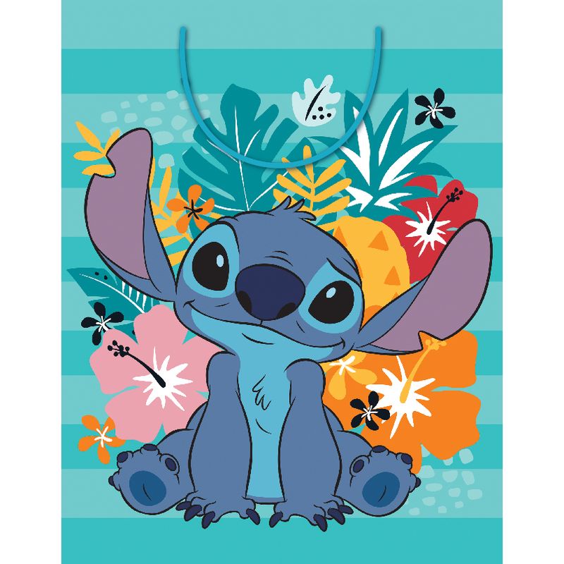 Medium Gift Bag Disney Stitch 22cm H x 17cm W x 10cm D